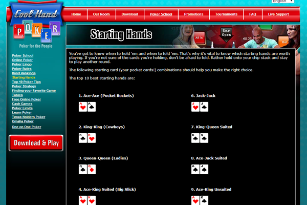 Cool Hand Poker screen shot