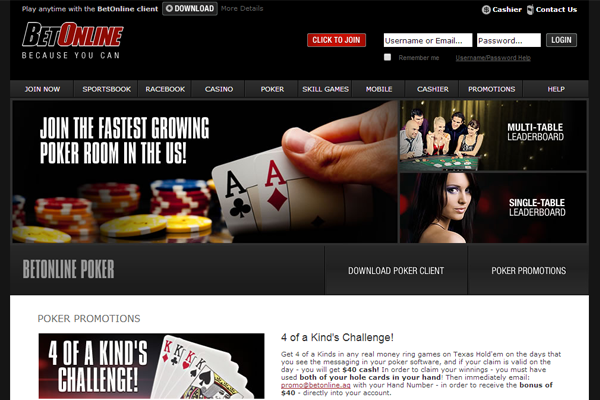 BetOnline Poker screen shot